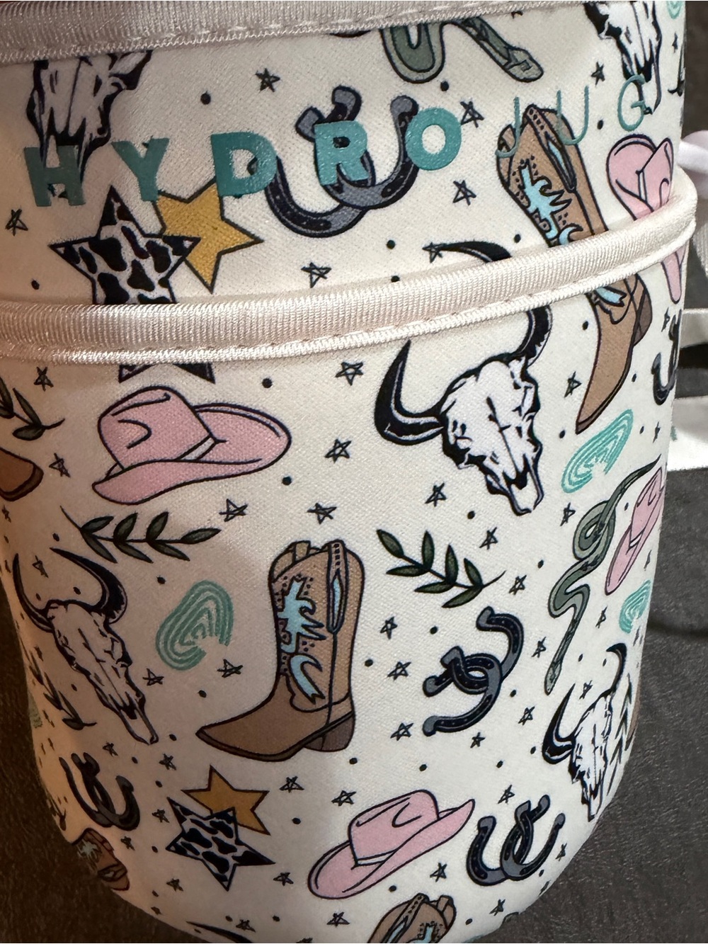 HydroJug Sleeve Cowboy Print with White Strap - Picture 4 of 10